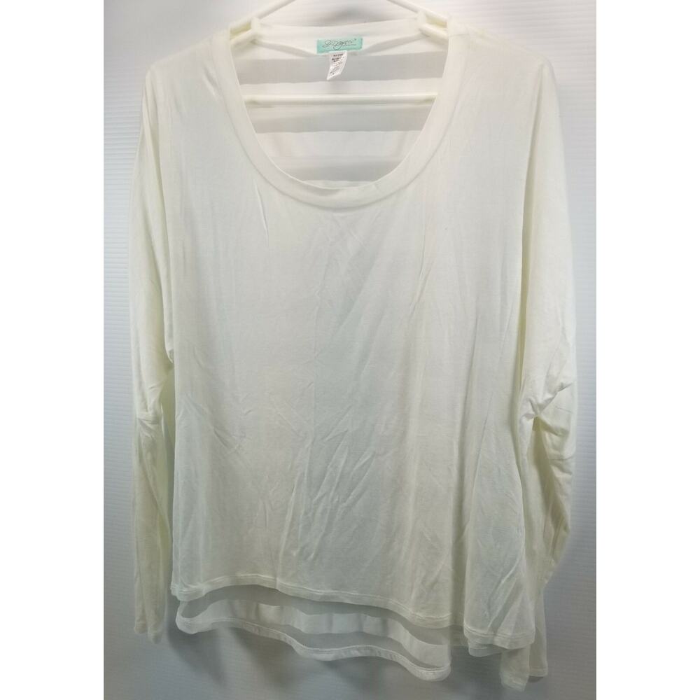 Six Degrees of Separation Women's White Shirt Blouse Contrast Striped Back Large - Picture 2 of 8